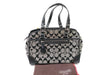 COACH Signature Canvas and Leather Fringe Charm 6828 Handbag