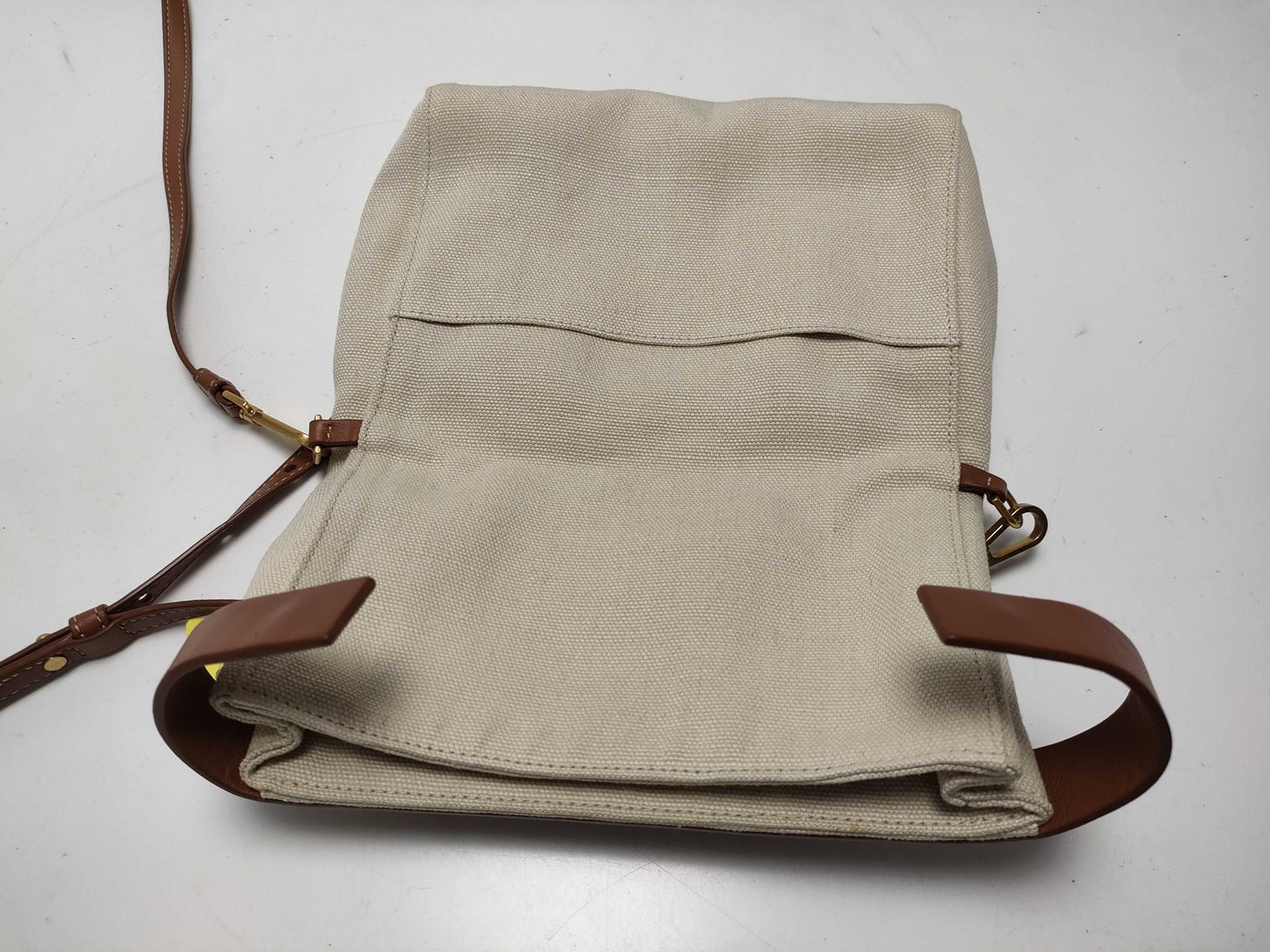 BOTTEGA VENETA Canvas and Leather 2-Way Shoulder Bag