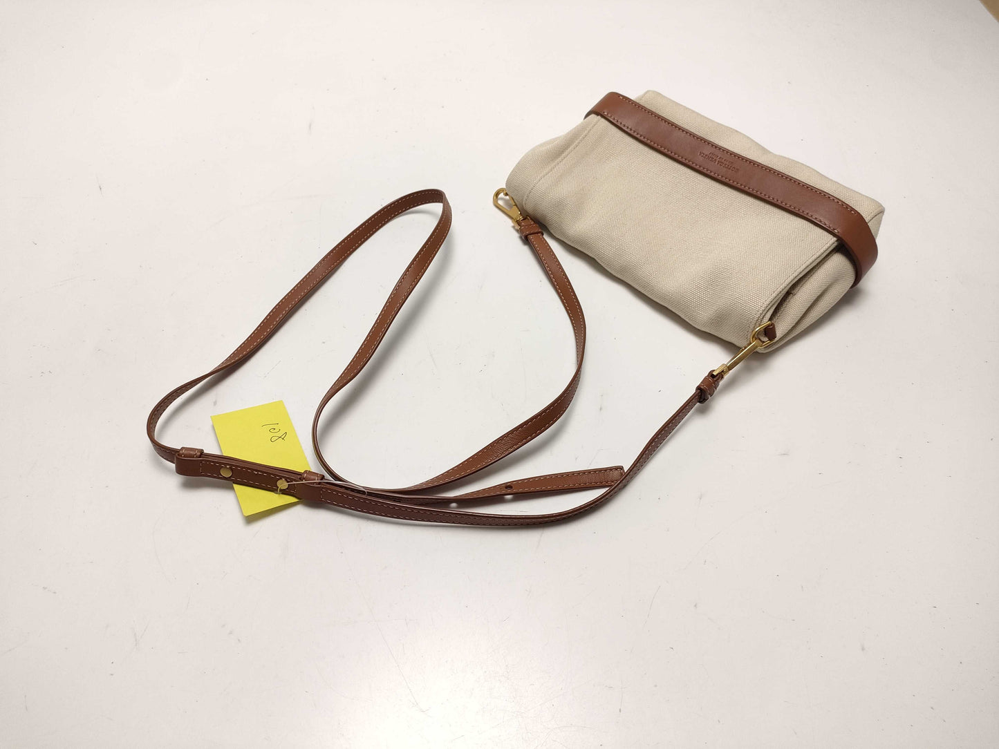 BOTTEGA VENETA Canvas and Leather 2-Way Shoulder Bag