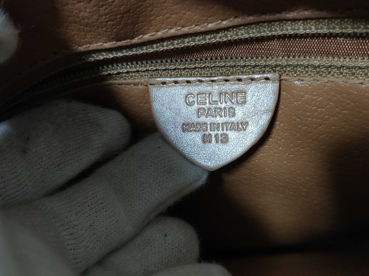 CELINE PVC Shoulder Bag M13 Beige Shoulder Bag