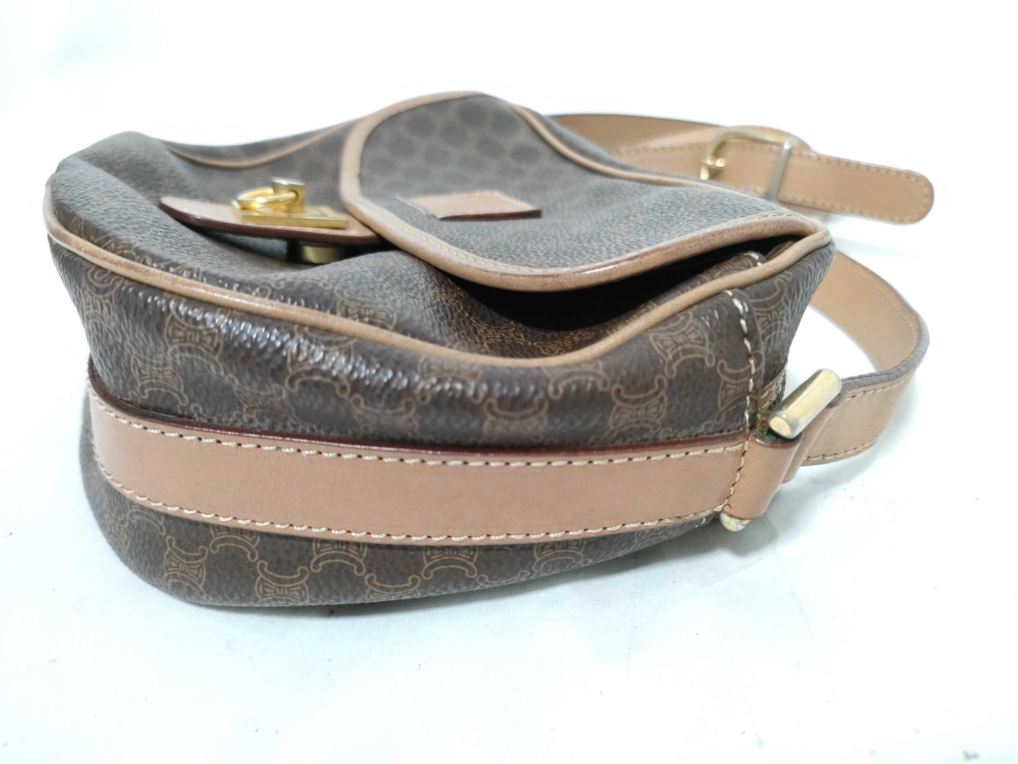 CELINE PVC Shoulder Bag M13 Beige Shoulder Bag