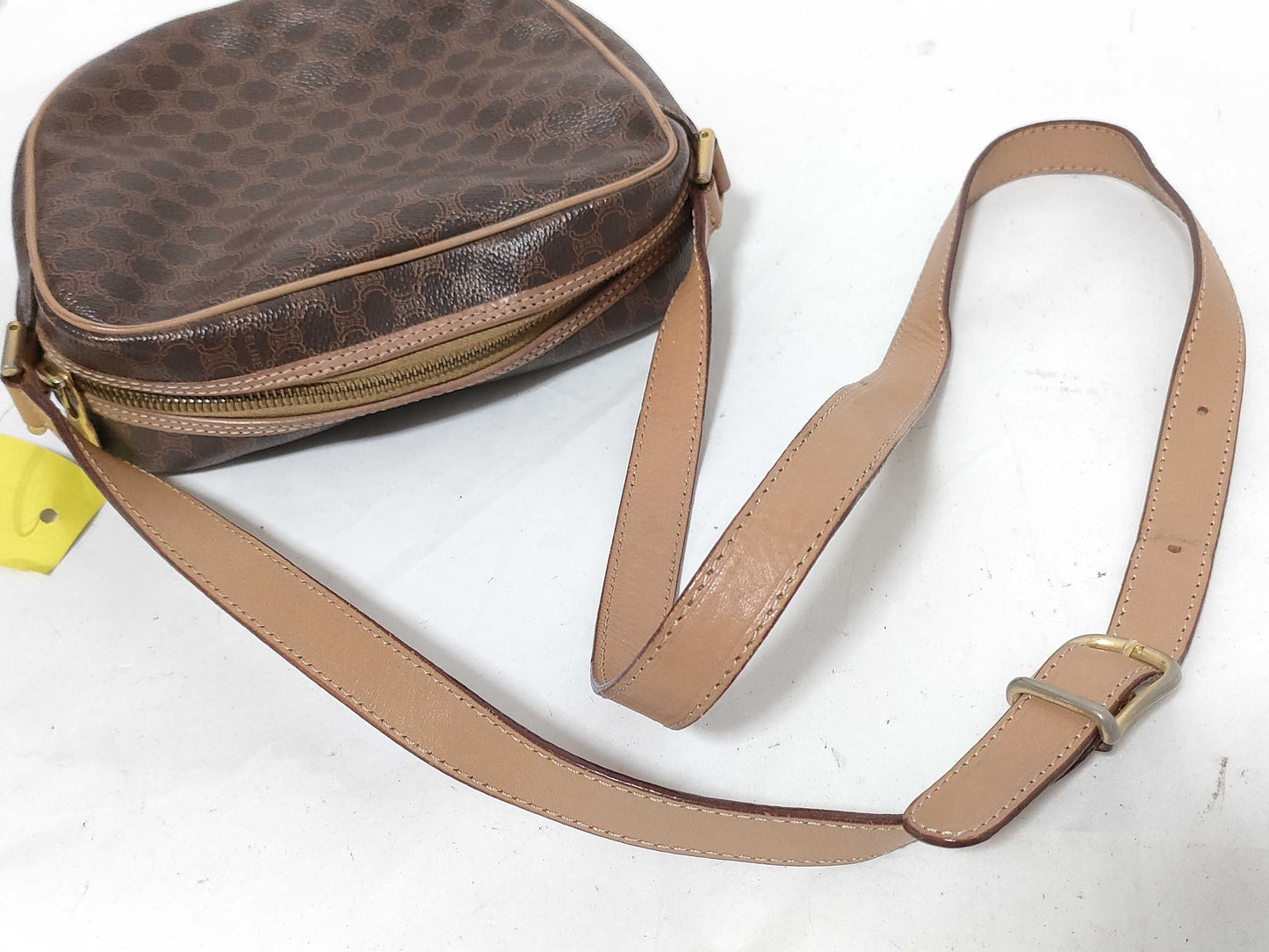CELINE PVC Shoulder Bag M13 Beige Shoulder Bag