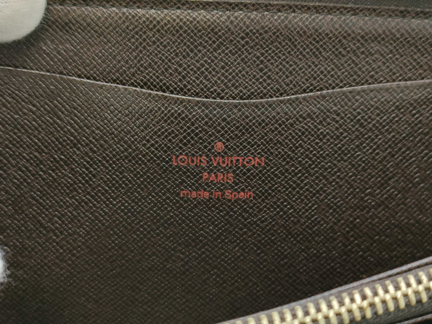 LOUIS VUITTON Damier Porte Monne Zip Wallet
