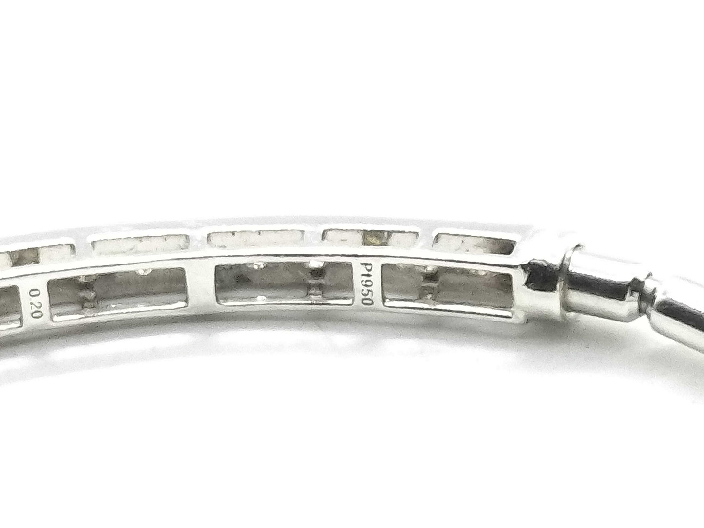 D0.20ct PT950 7.6g Bracelet/Bangle