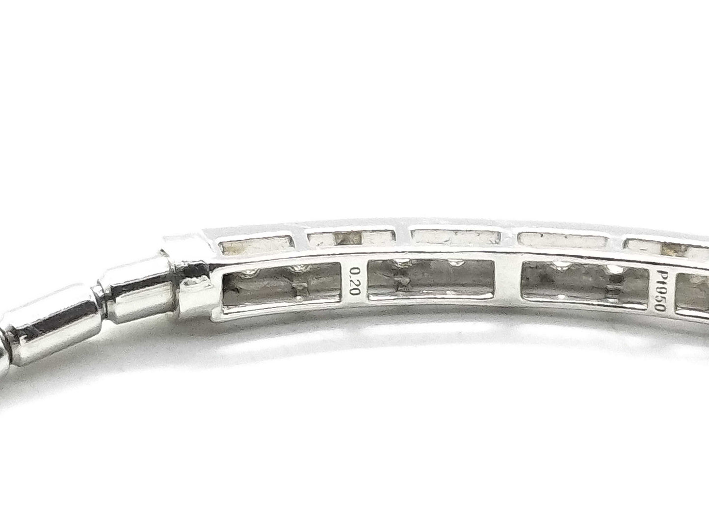D0.20ct PT950 7.6g Bracelet/Bangle