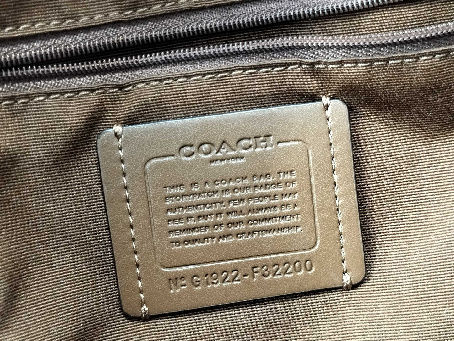 COACH Signature F32200 Signature Backpack Leather PVC Backpack