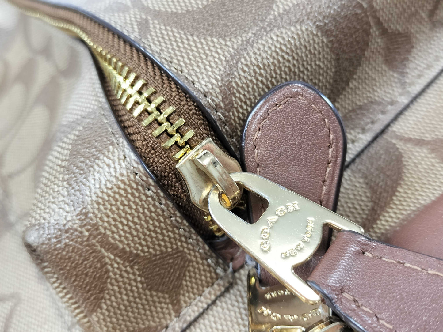 COACH Signature F32200 Signature Backpack Leather PVC Backpack
