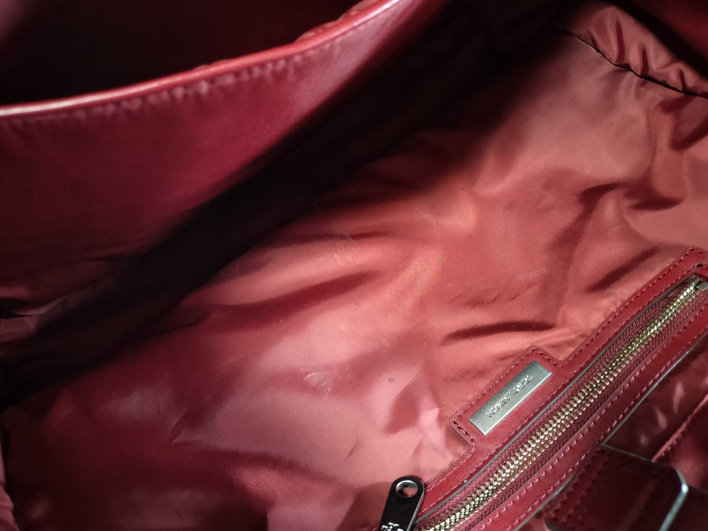 Tory Burch Leather Nylon Tote Bag