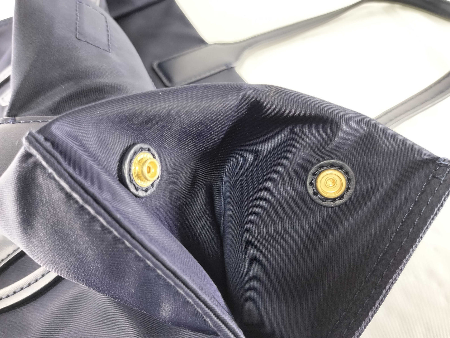 Tory Burch Leather Nylon Tote Bag