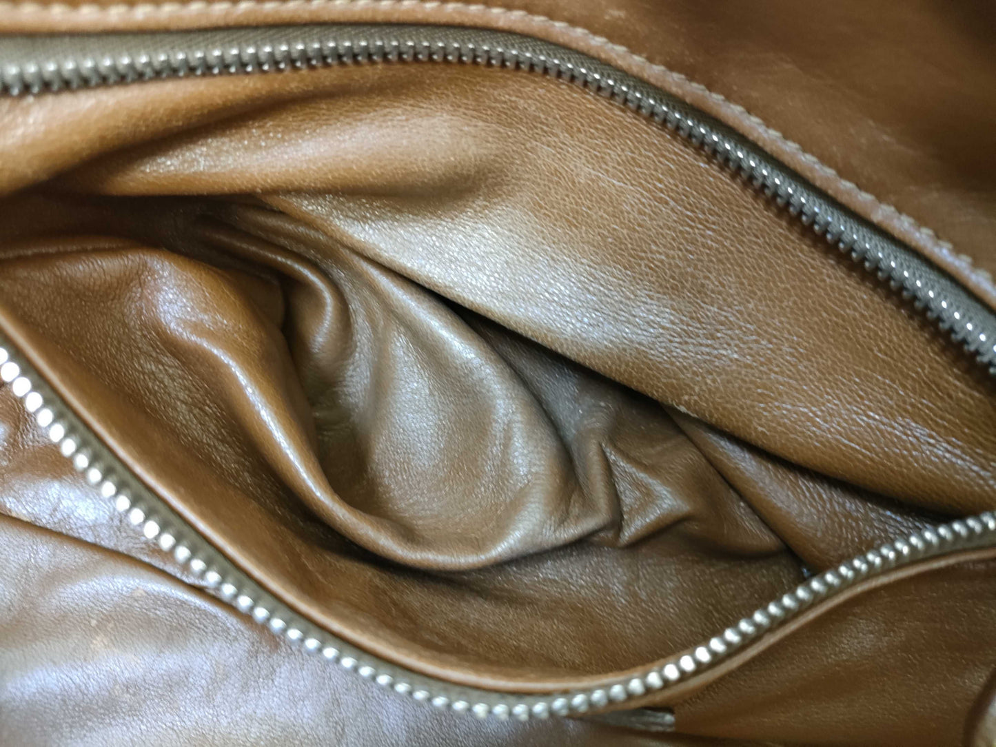 PRADA Leather Tote with Padlock, Brown Handbag