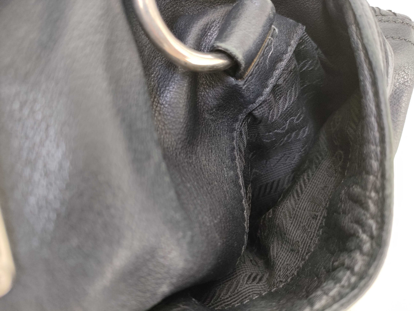 PRADA Leather Tote Black Handbag