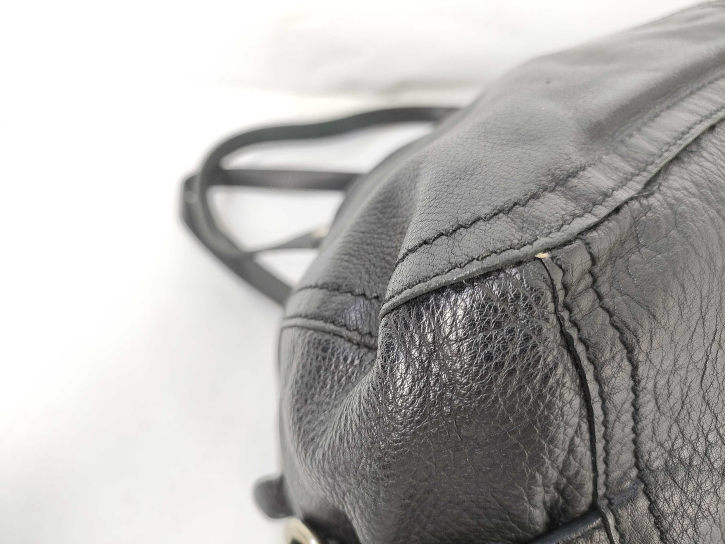 PRADA Leather Tote Black Handbag