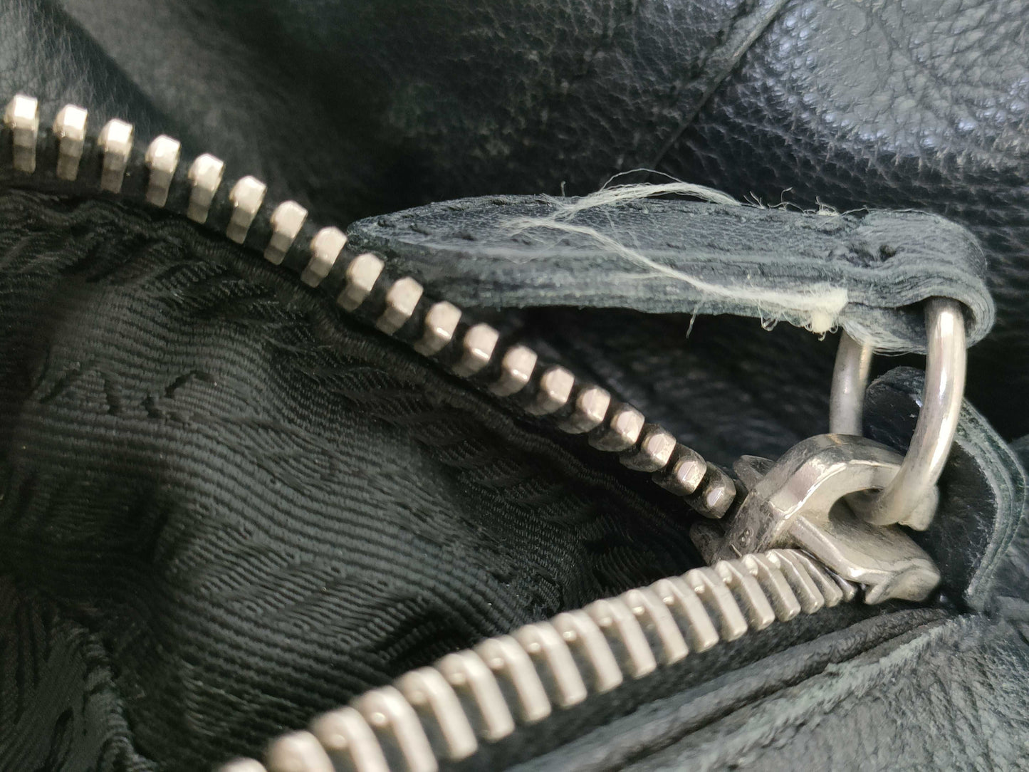 PRADA Leather Tote Black Handbag