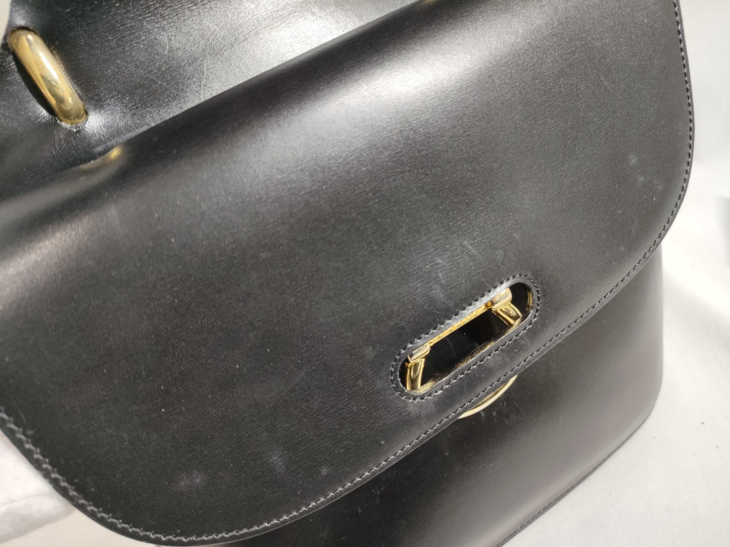 CELINE W-Flap Leather Handbag Handbag