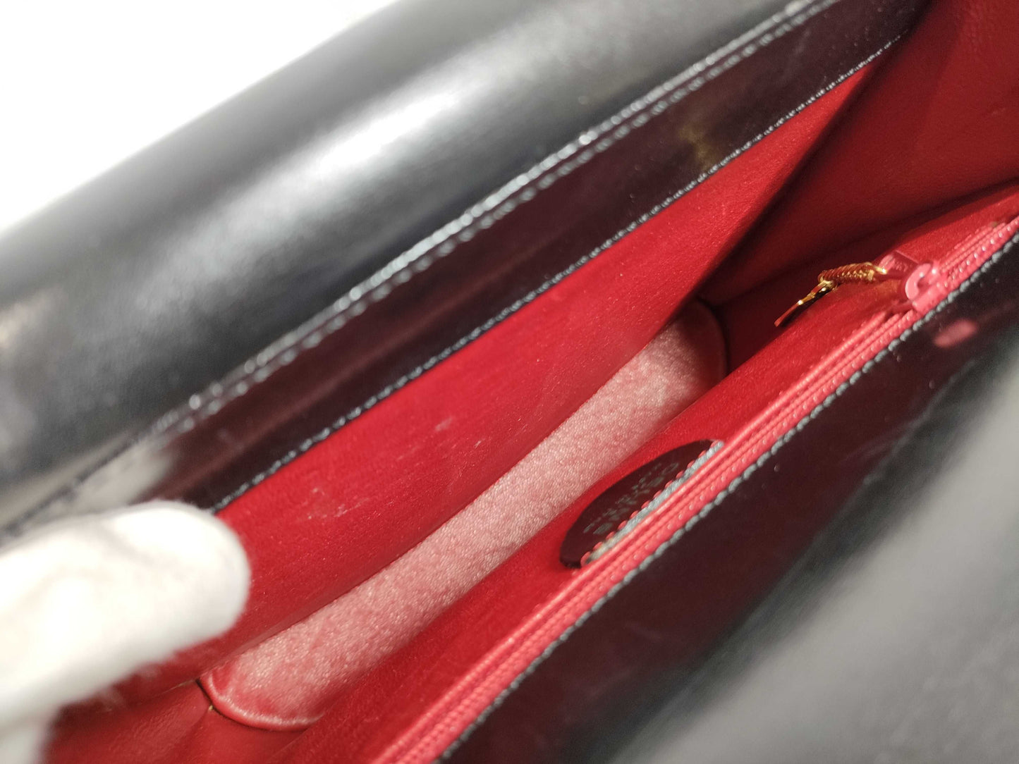 CELINE W-Flap Leather Handbag Handbag