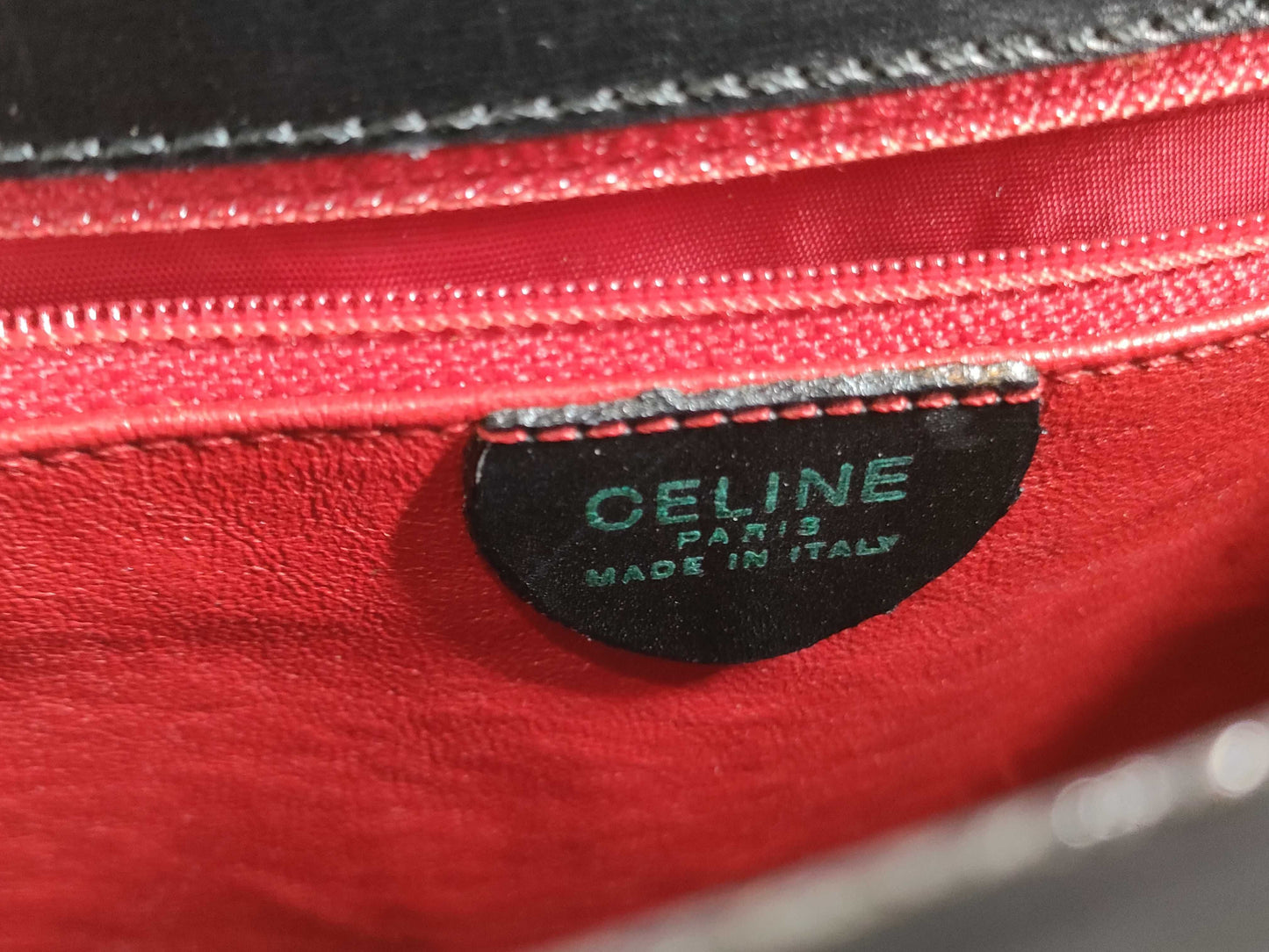 CELINE W-Flap Leather Handbag Handbag