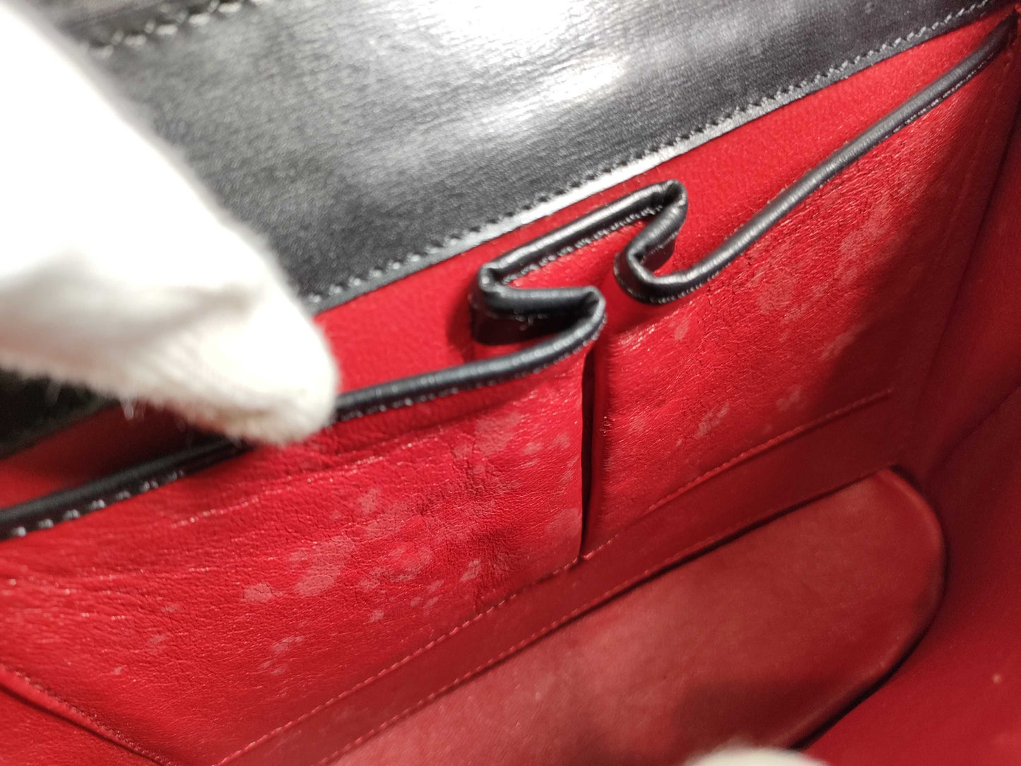 CELINE W-Flap Leather Handbag Handbag
