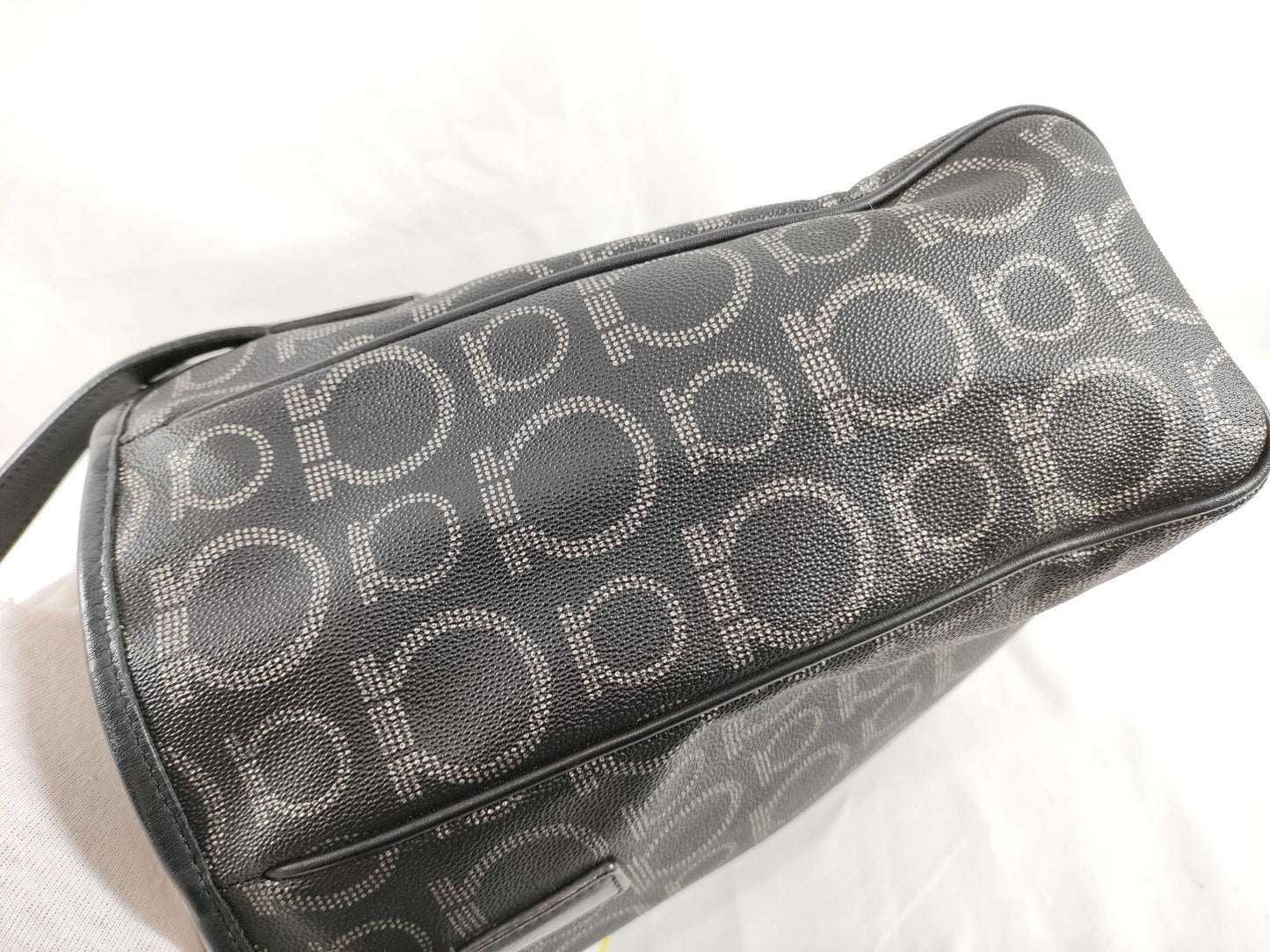 Salvatore Ferragamo Gancini PVC Tote Bag Handbag
