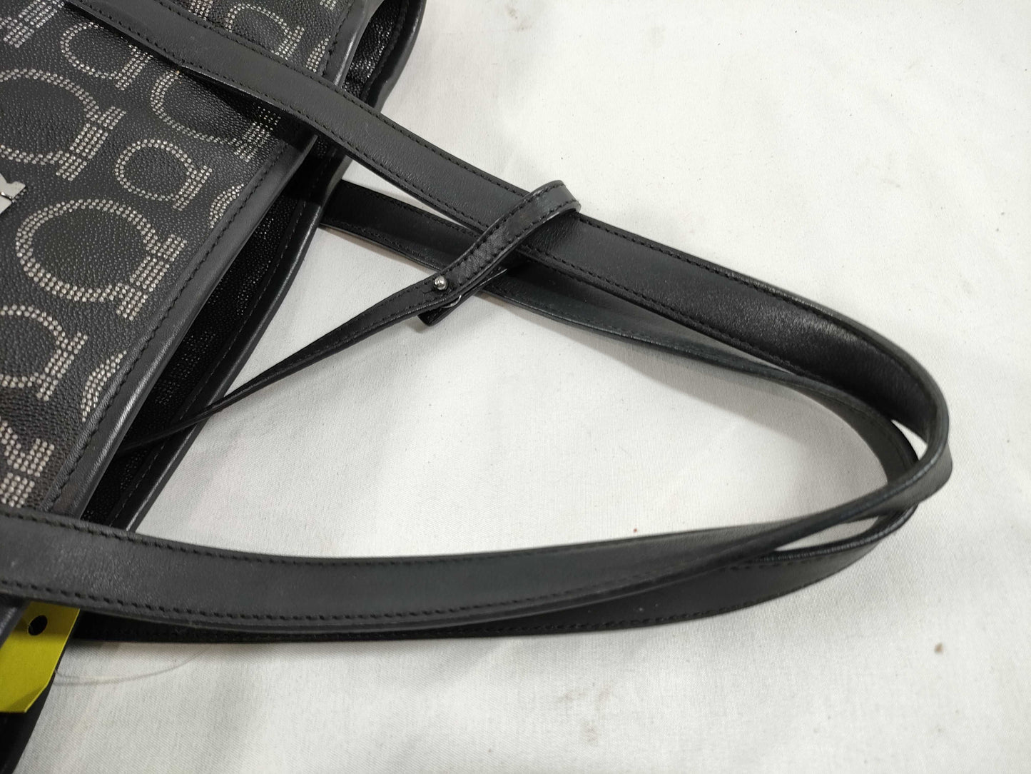 Salvatore Ferragamo Gancini PVC Tote Bag Handbag