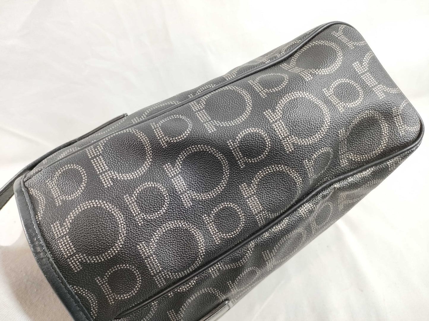 Salvatore Ferragamo Gancini PVC Tote Bag Handbag
