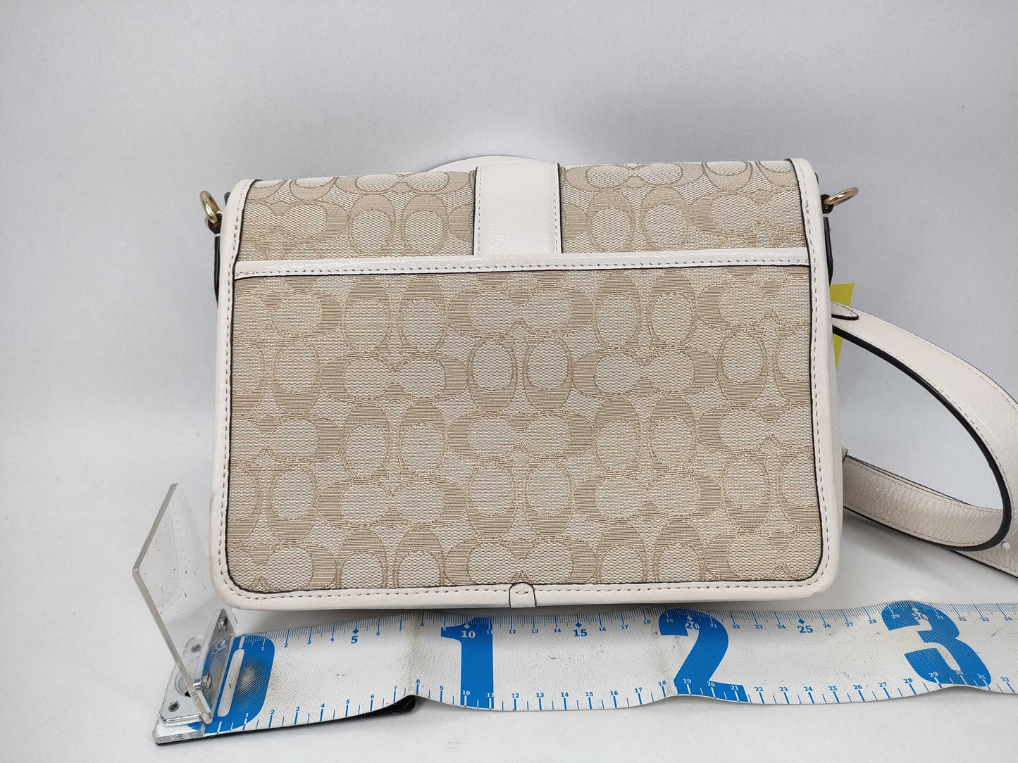 COACH Signature Leather Shoulder Bag C8307
