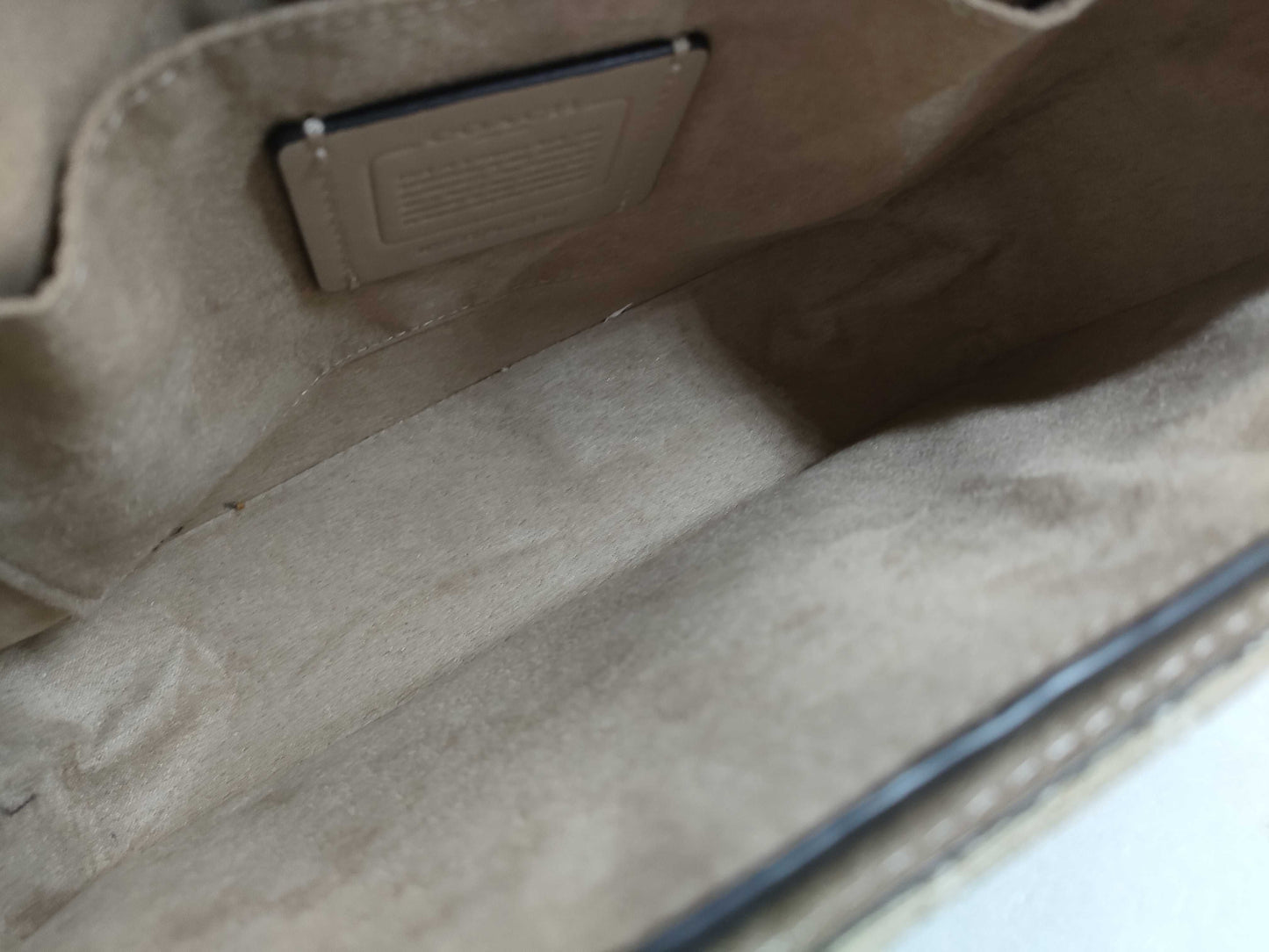 COACH Signature Leather Shoulder Bag C8307