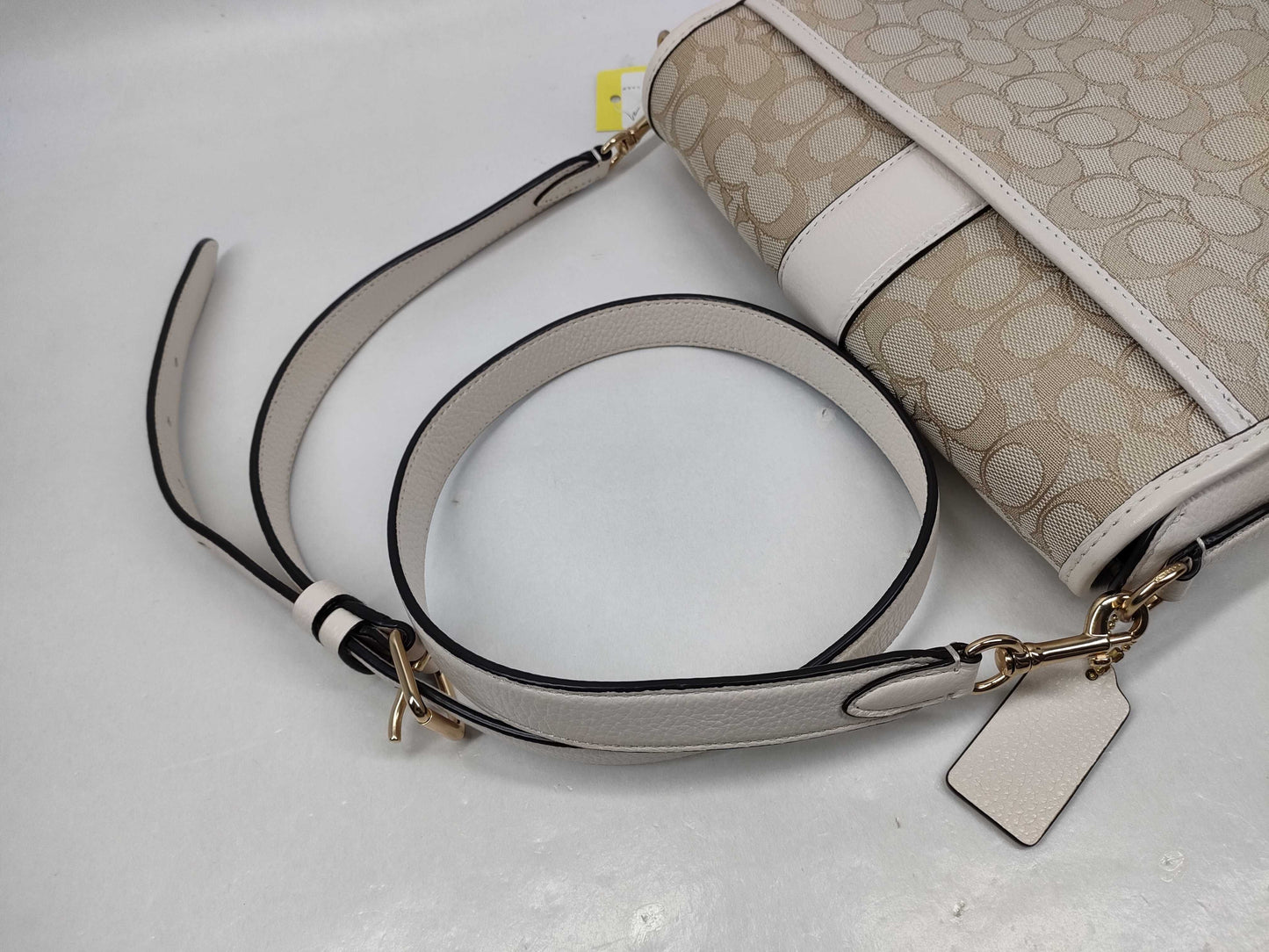 COACH Signature Leather Shoulder Bag C8307