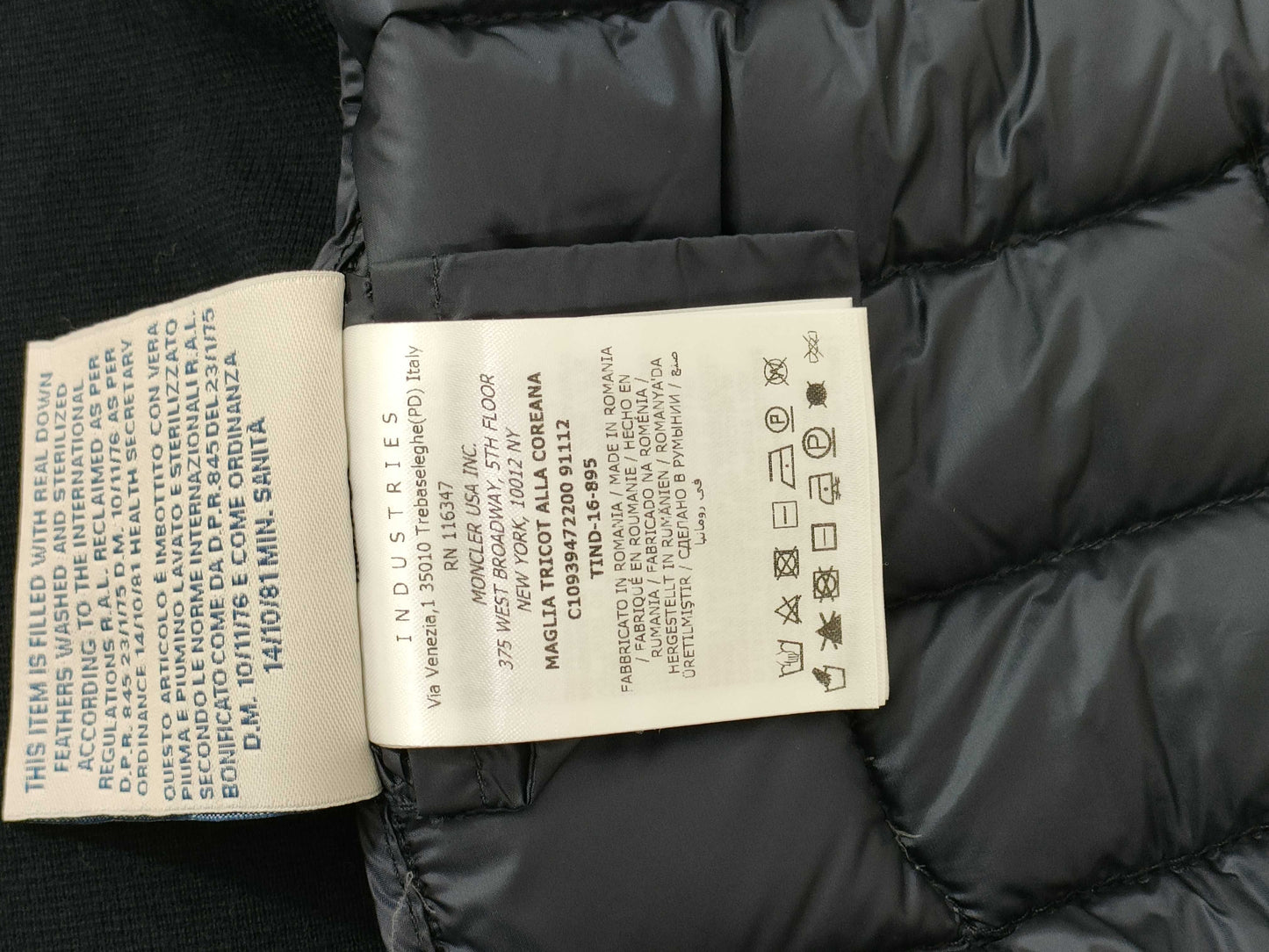 MONCLER MAGLIA TRICOT ALLA COREANA Jacket