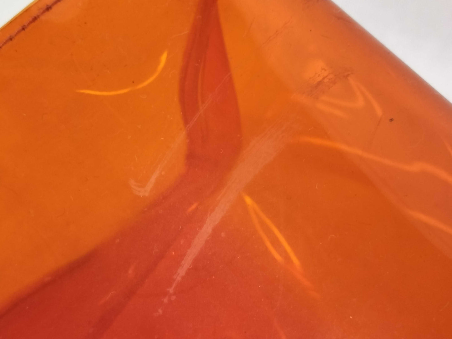 HERMES Vinyl Kelly PVC Tote Bag Orange Tote Bag