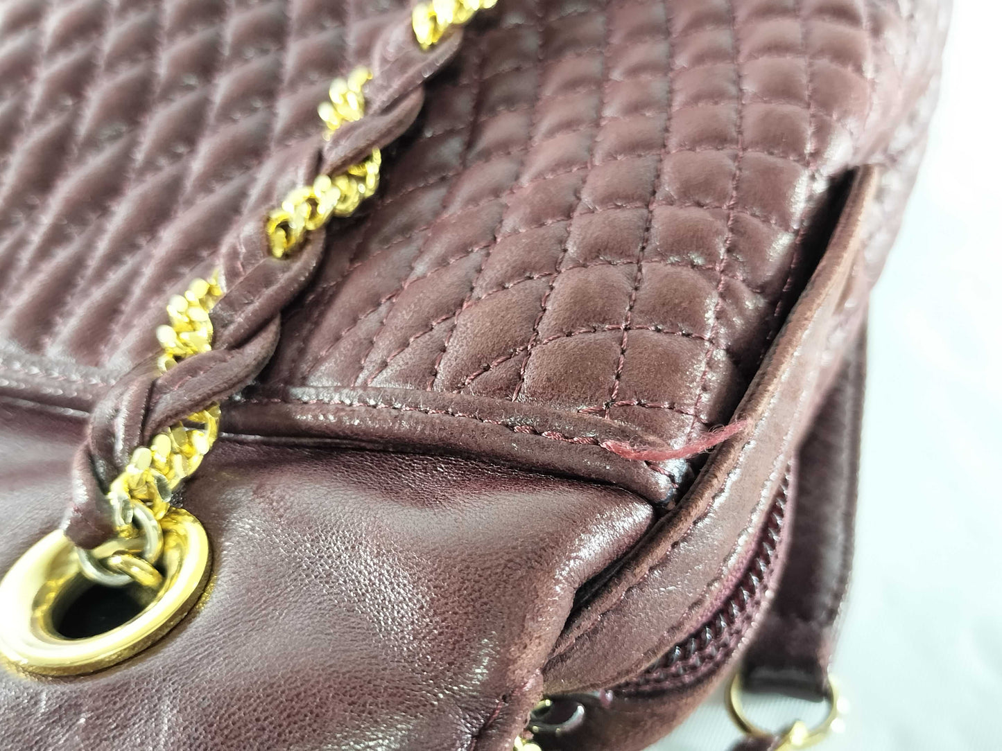 BALLY Quilted Chain Hand Tote Bag