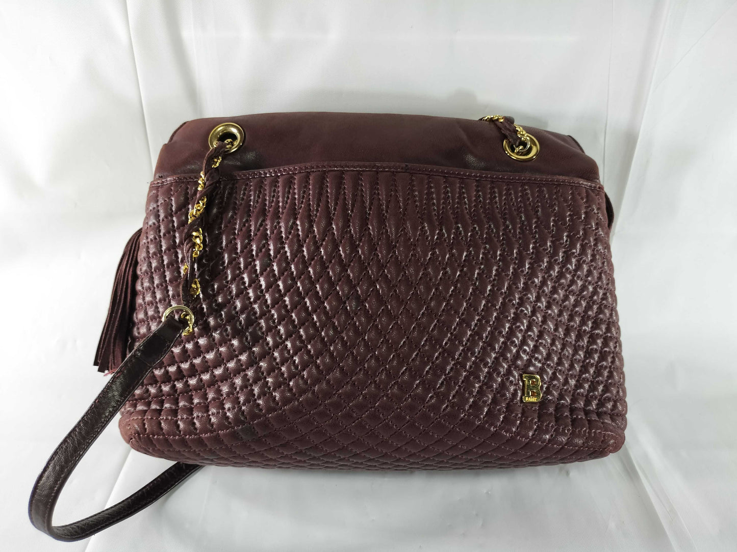 BALLY Quilted Chain Hand Tote Bag