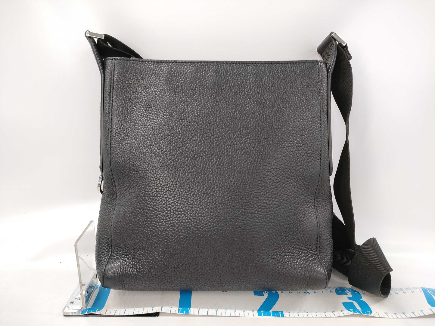 Salvatore Ferragamo Gancini Embossed Leather Shoulder Bag