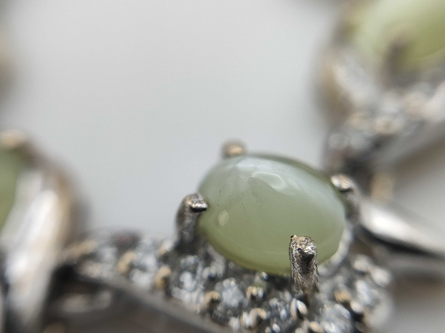 Chrysoberyl Cat's Eye 6.26ct D0.80ct K18 31.7g Necklace