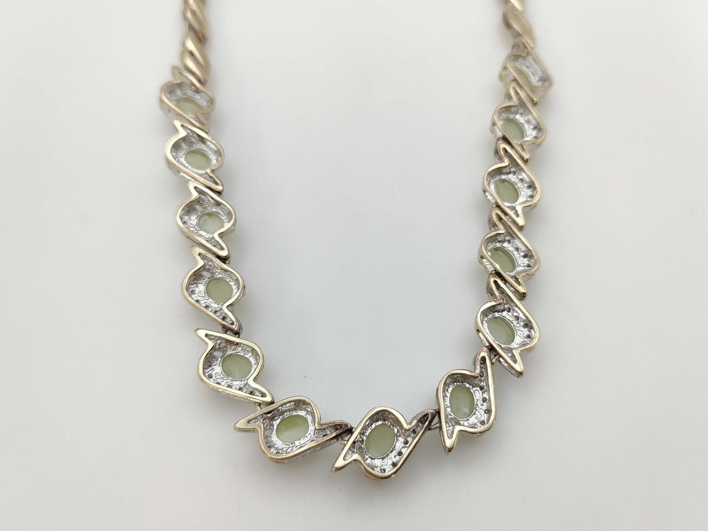 Chrysoberyl Cat's Eye 6.26ct D0.80ct K18 31.7g Necklace