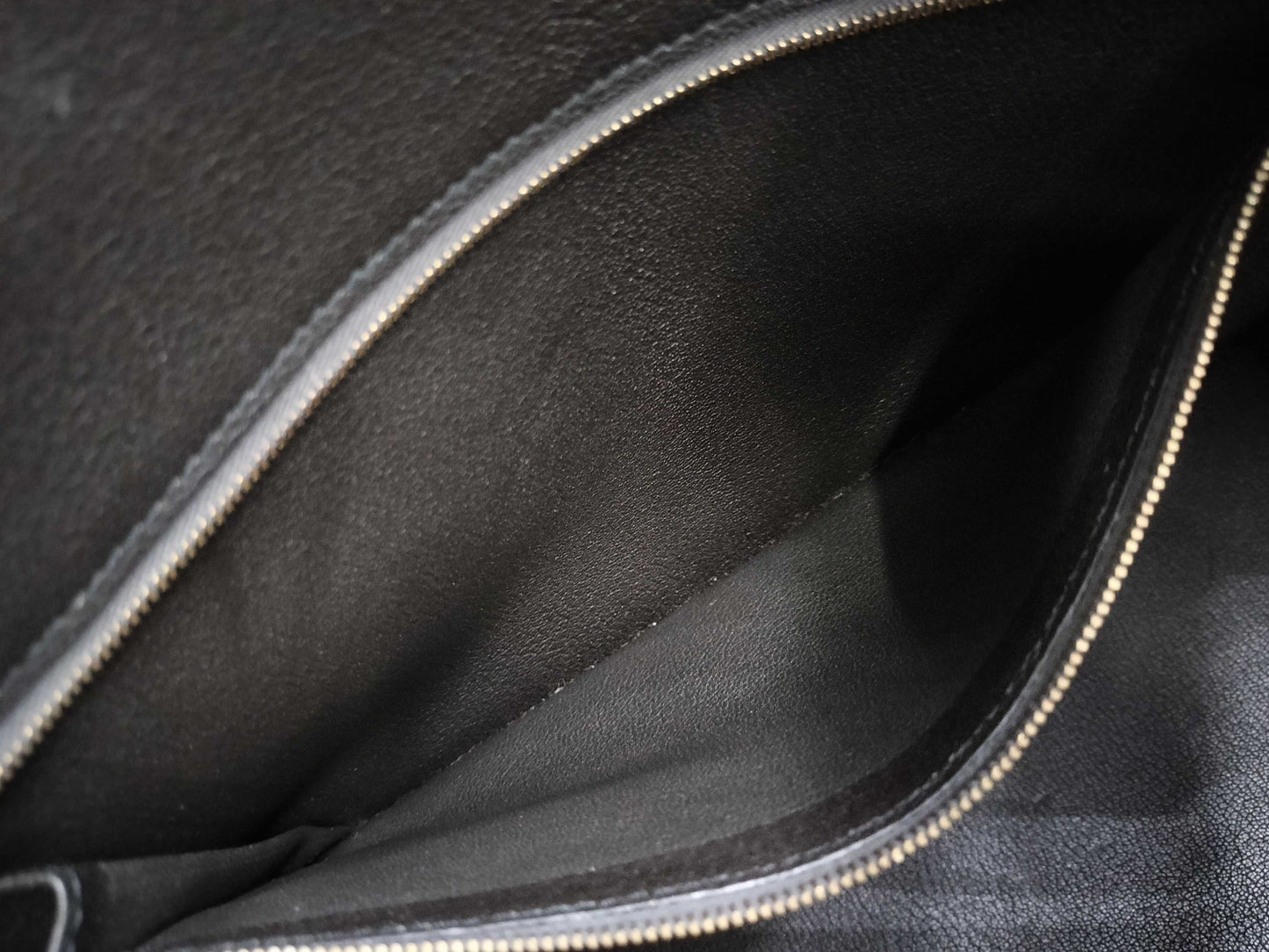 HERMES Birkin 35 handbag with GD hardware, dark gray, unclear year of manufacture stamp