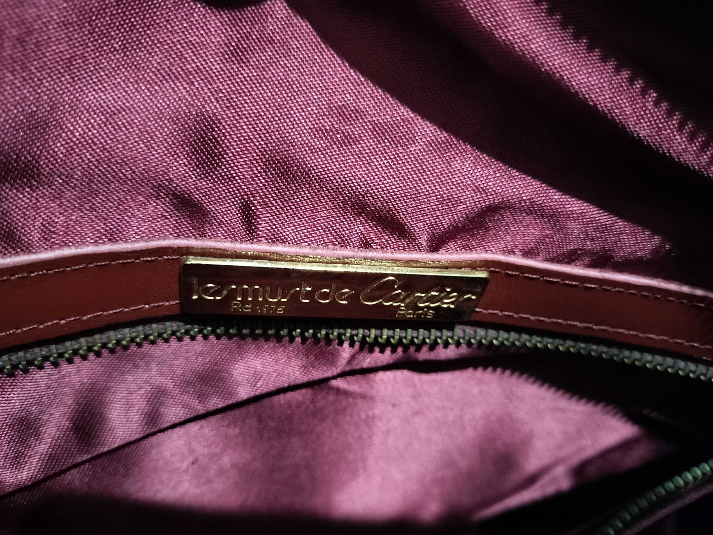 Cartier Must Must Line Leather Boston Bag Boston Bag