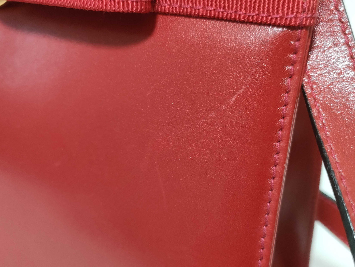 Salvatore Ferragamo Vara Vara Ribbon Handbag Red Handbag