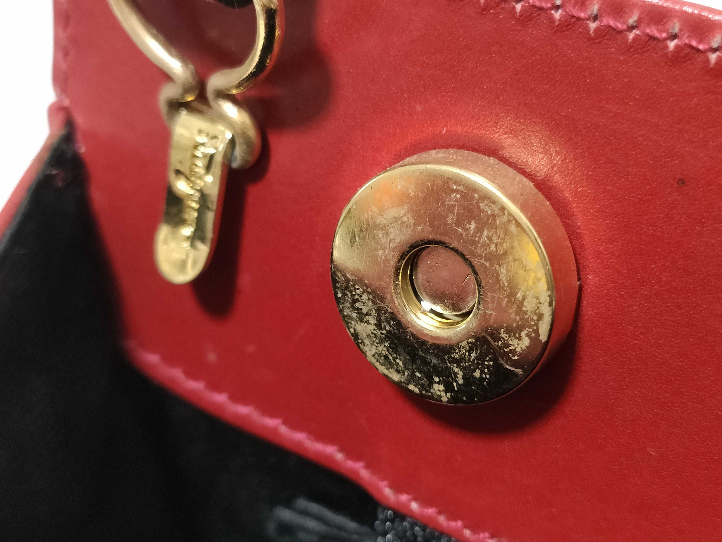 Salvatore Ferragamo Vara Vara Ribbon Handbag Red Handbag