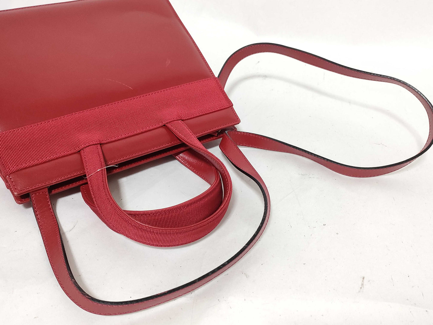 Salvatore Ferragamo Vara Vara Ribbon Handbag Red Handbag
