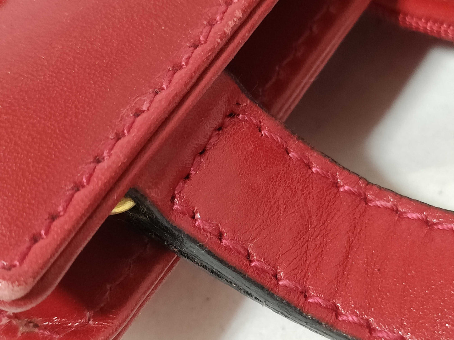 Salvatore Ferragamo Vara Vara Ribbon Handbag Red Handbag