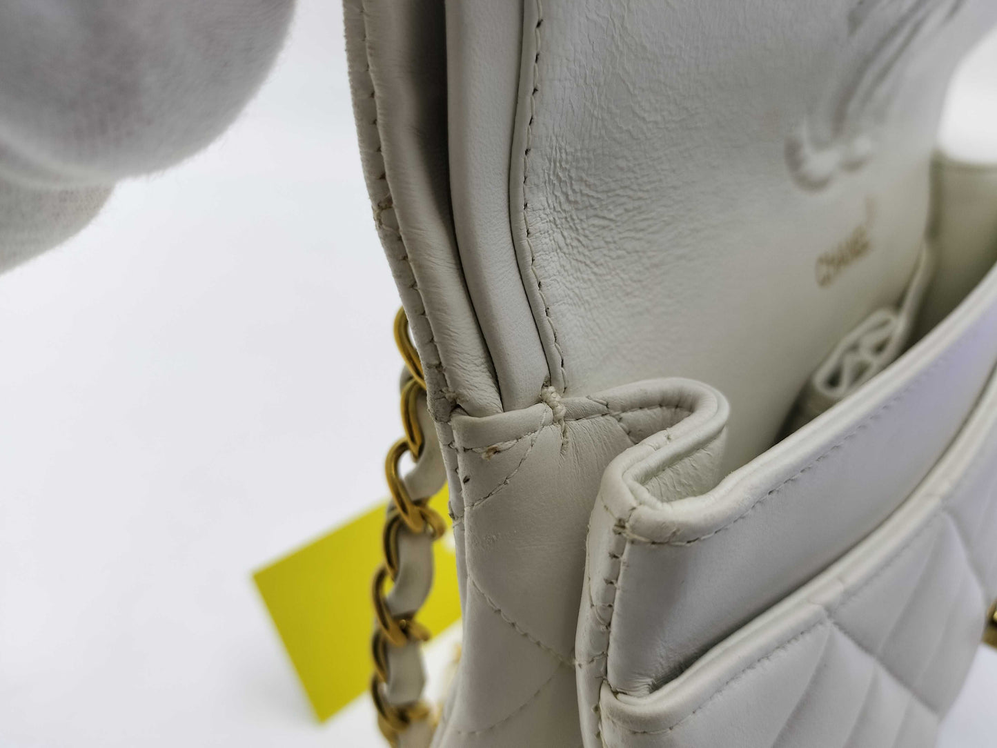 CHANEL Lambskin Double Flap Shoulder Bag