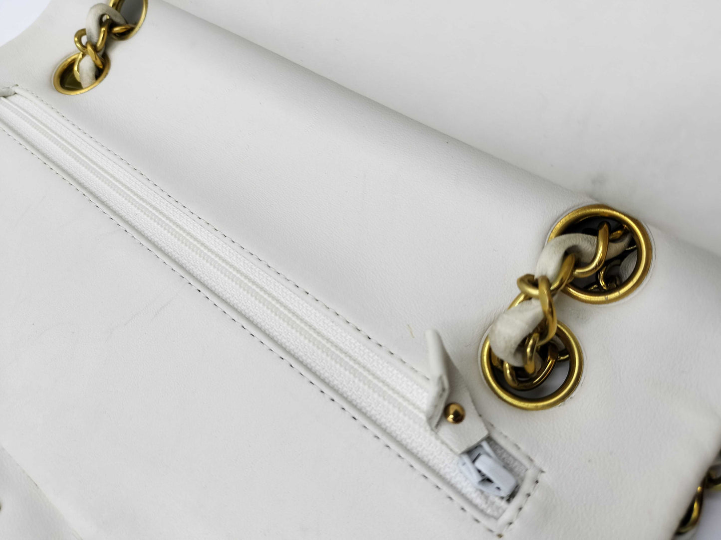 CHANEL Lambskin Double Flap Shoulder Bag