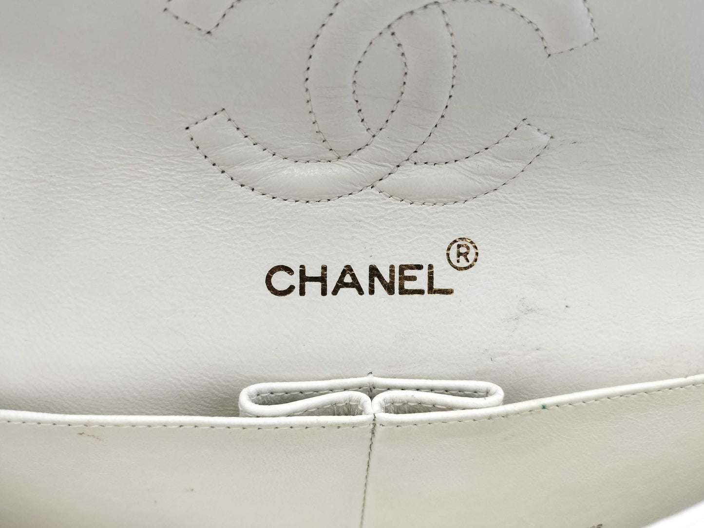 CHANEL Lambskin Double Flap Shoulder Bag