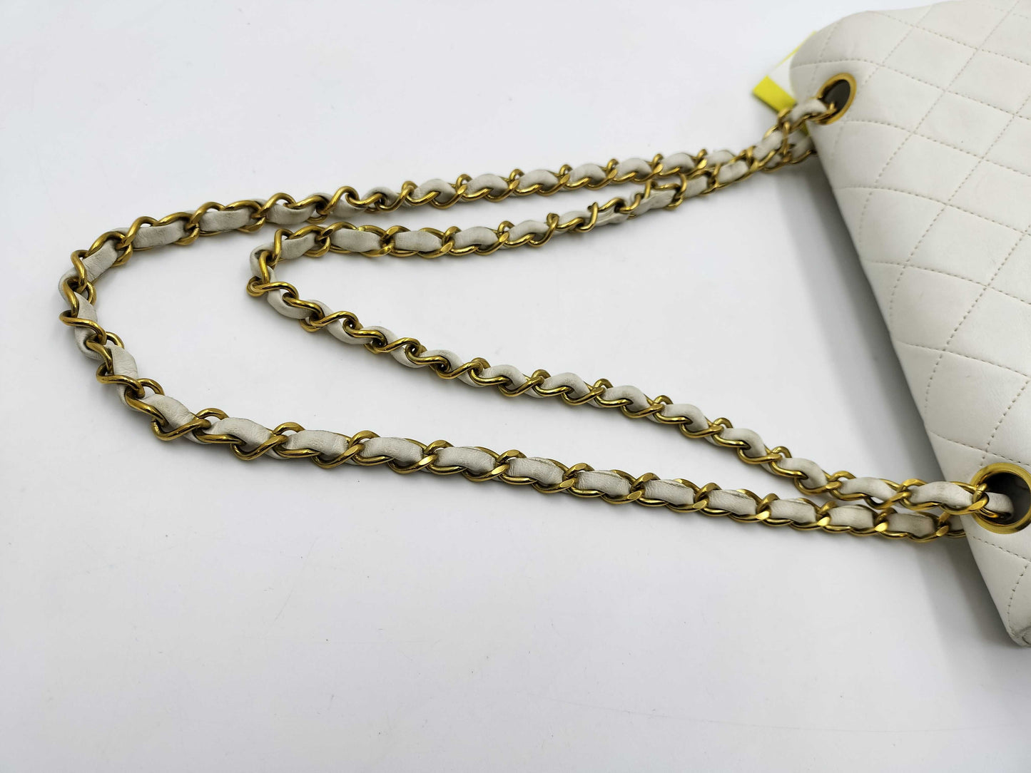 CHANEL Lambskin Double Flap Shoulder Bag