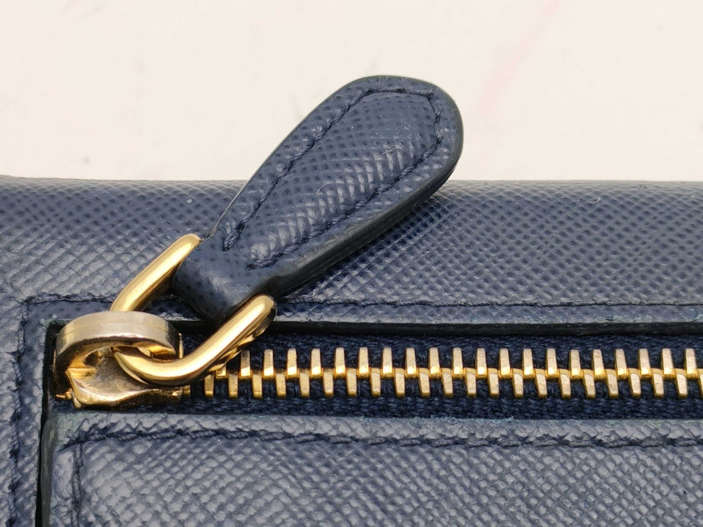 PRADA Saffiano Ribbon Round Long Wallet