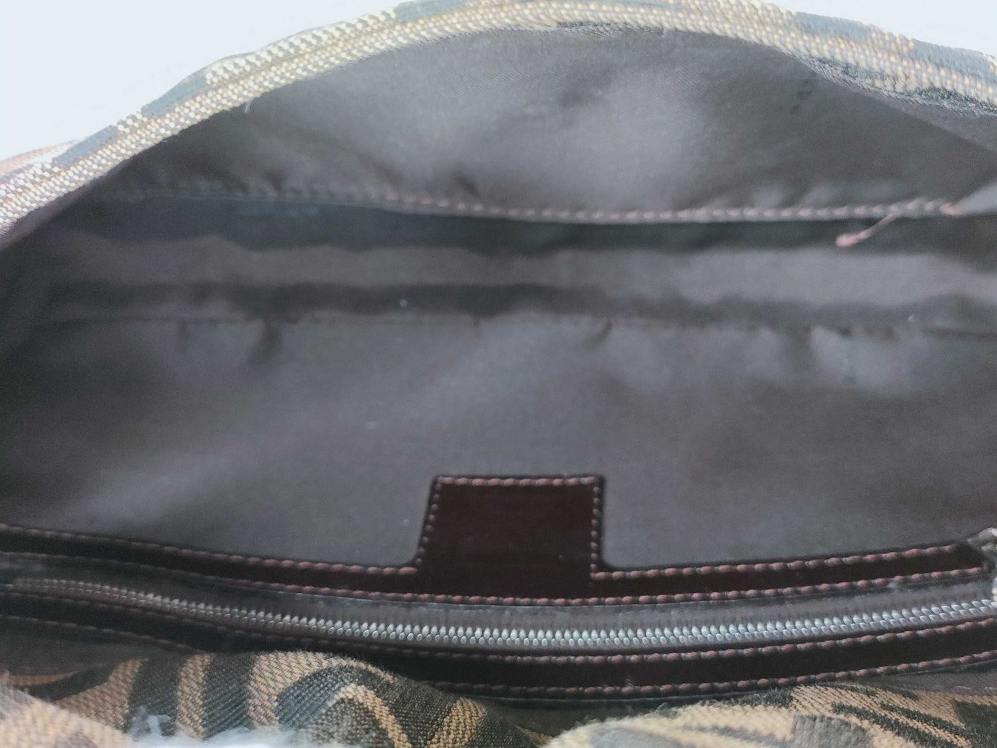 FENDI Zucca Mamma Bucket One-Shoulder Handbag