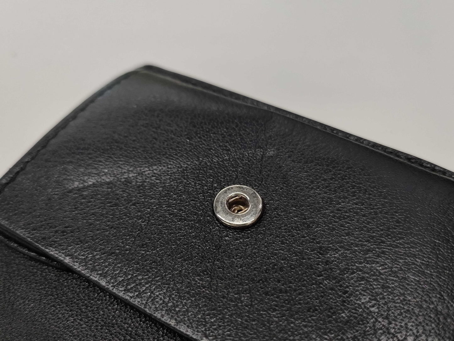 BALENCIAGA Leather Tri-fold Wallet Black 391446 Wallet
