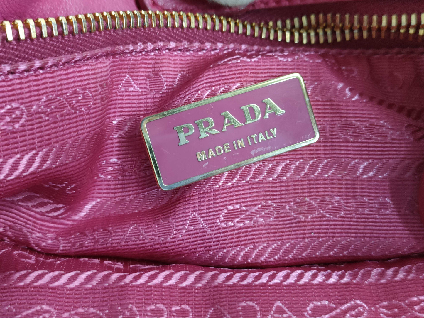 PRADA Floral Print 2-Way Tote Bag Shoulder Bag