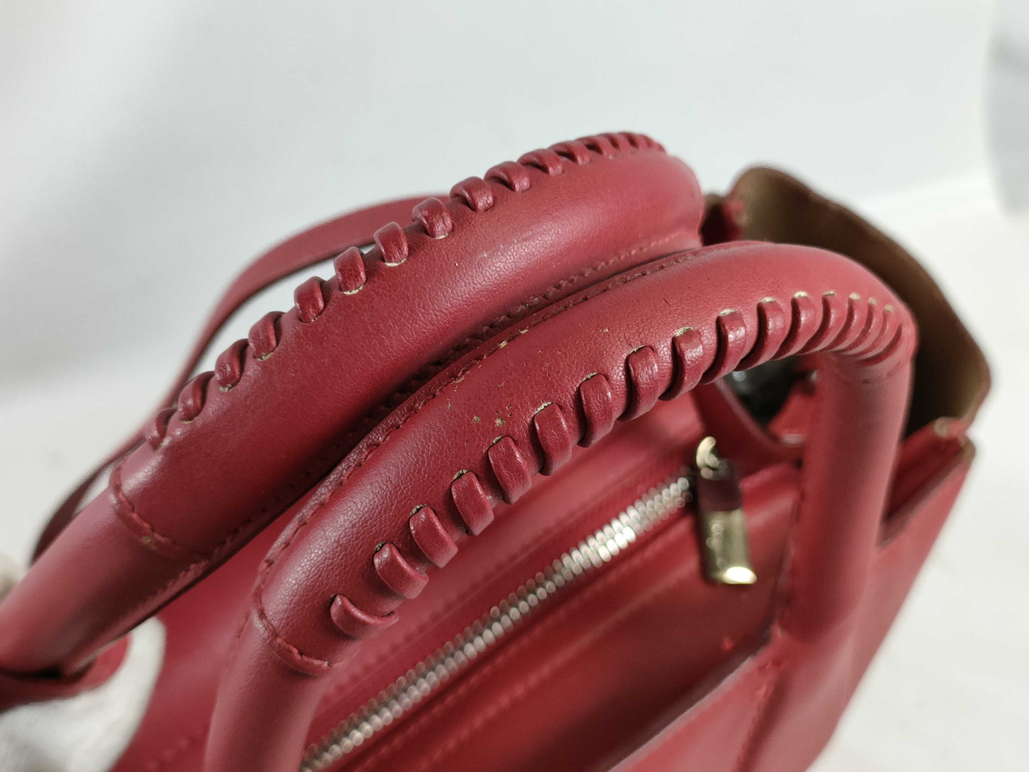 Salvatore Ferragamo Gancini Nolita GG-21E621 / Red Handbag