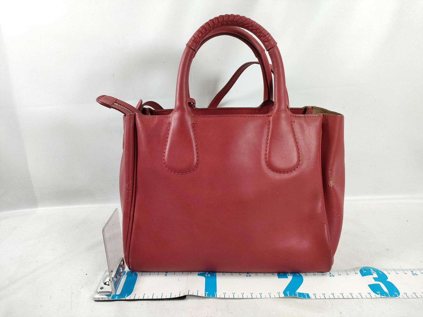 Salvatore Ferragamo Gancini Nolita GG-21E621 / Red Handbag